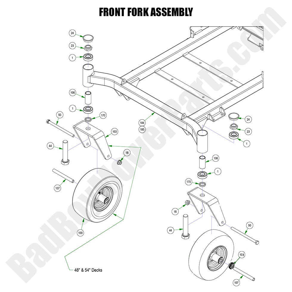 2023 MZ Magnum - Front Fork Assembly